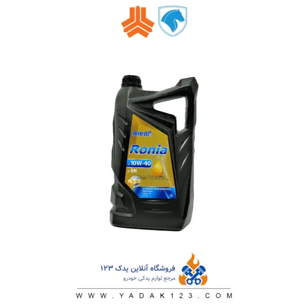 روغن موتور خودرو رونیا ایرانول 10W40 SN پنج لیتری - Image 1