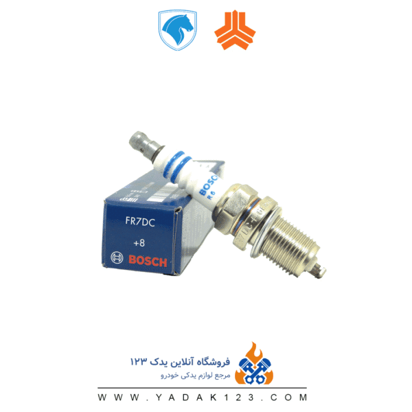 شمع پایه کوتاه بوش آبی BOSCH به شماره فنی FR7DC+8 - Image 1