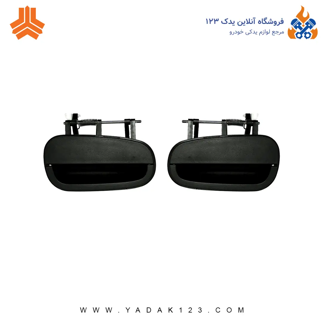 دستگیره بیرونی تیبا رنگ مشکی چپ و راست (جفت)