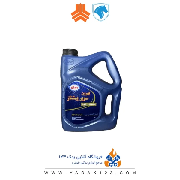 روغن موتور خودرو سوپر پیشتاز 10W40 SL چهار لیتری - Image 1