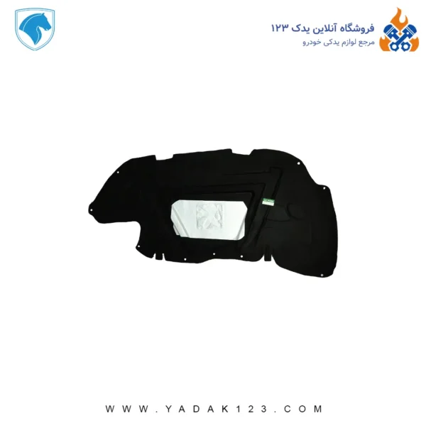 عایق درب موتور 206 AL مشکی ایده پارت نیکان عایق درب موتور پژو 206 مدل AL رنگ مشکی برند ایده پارت نیکان - Image 1