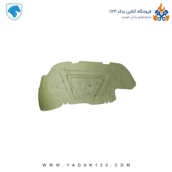 عایق درب موتور پژو 206 مدل AL رنگ مشکی برند ایده پارت نیکان - Image 2