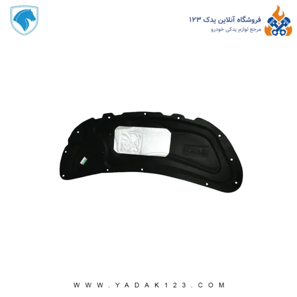 عایق درب موتور پژو 207 (ارتقا یافته)مدل AL رنگ مشکی برند ایده پارت نیکان - Image 1