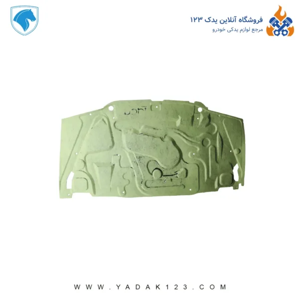 عایق درب موتور پژو 405 مدل AL رنگ مشکی برند ایده پارت نیکان - Image 2